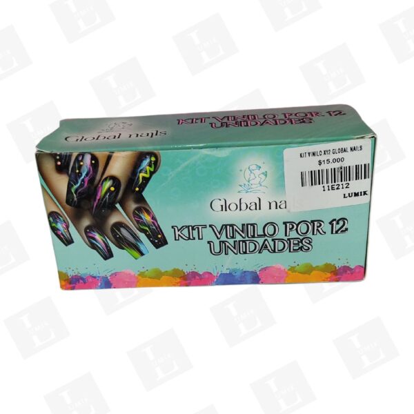 Kit Vinilo X12 Global Nails - Imagen 2