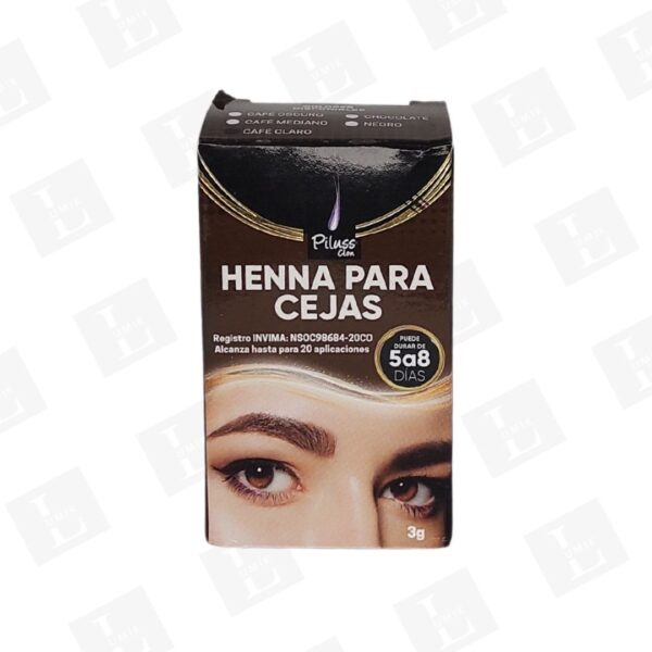 Henna Para Cejas Cafe Oscuro - Imagen 2