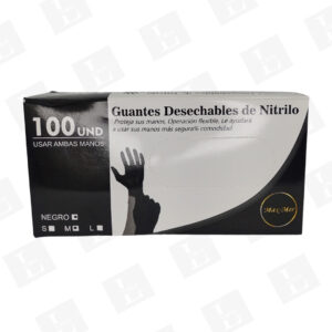 Guantes Nitrilo Negros
