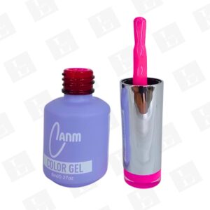 Esmalte 8 ml Canm Color N° 24 "Sentimiento rosa" -  Gel-Base-Top-Rubber